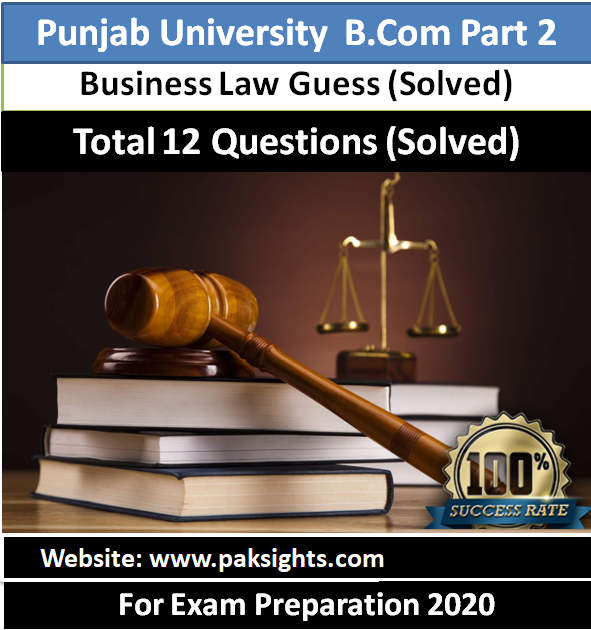 business law guess paper 2020 bcom part 2
