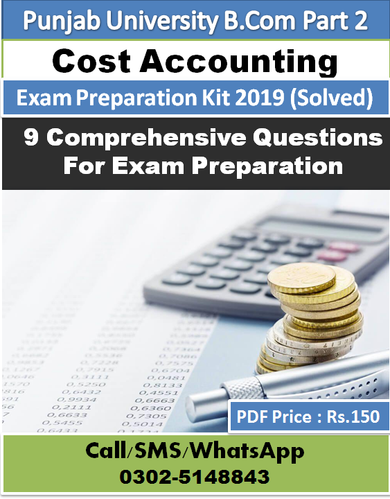 Cost Accounting Guess papers 2019 b.com part 2